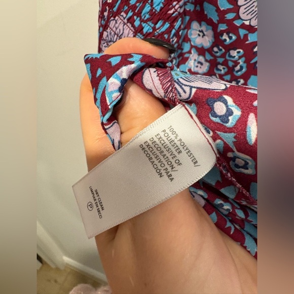 🌟Rebecca Mincoff Penelope floral smocked tassels ties top women's size Medium🌟 - Picture 9 of 10